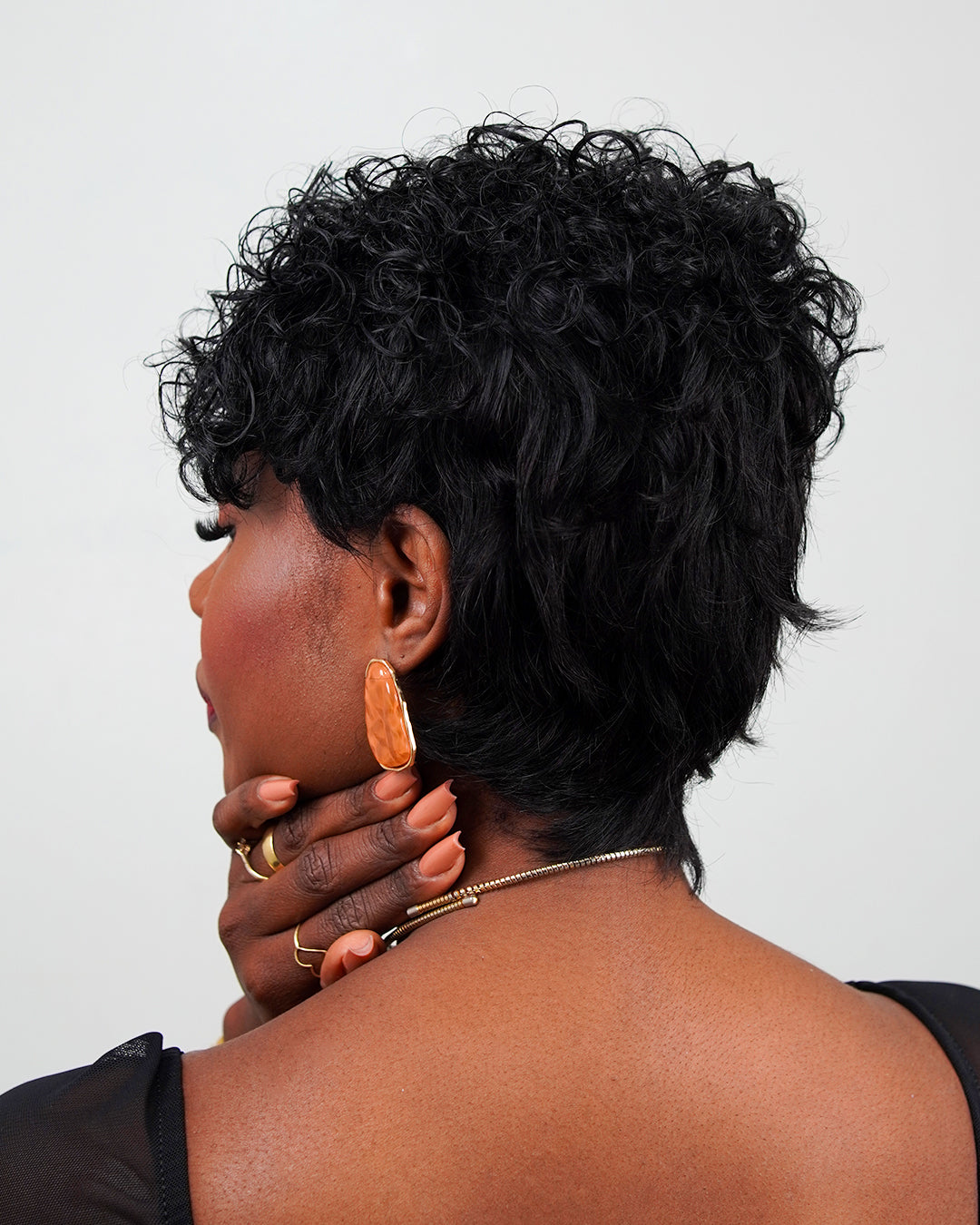 Cabelo Humano - Wig Cristina Castanho Escuro