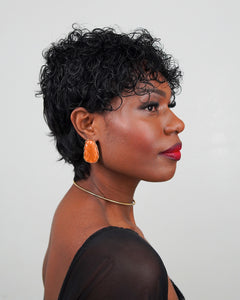 Cabelo Humano - Wig Cristina Castanho Escuro